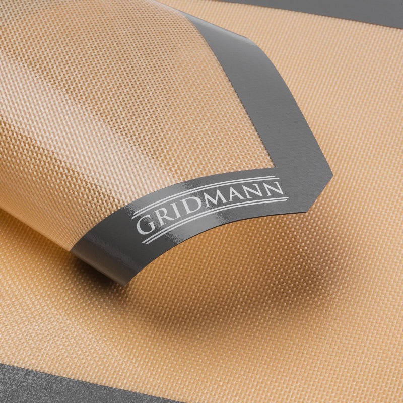GRIDMANN Pro Silicone Baking Mat - Set of 2 Non-Stick Half Sheet (16-1/2" x 11-5/8") Food Safe Tray Pan Liners - Image 3